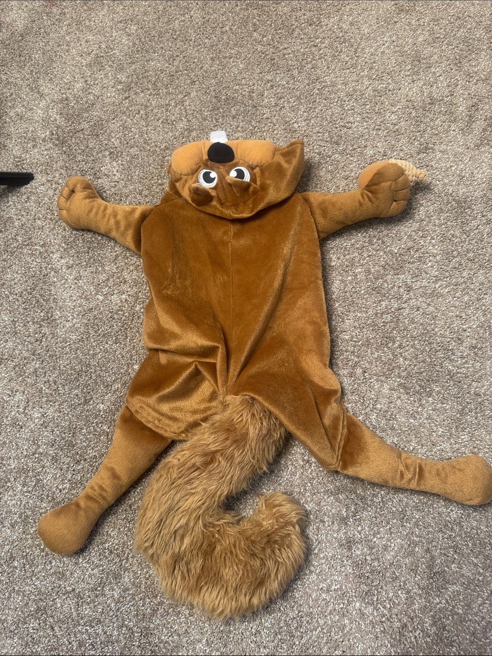 plush squirrel/chipmunk-style dog costume Halloween funny pet Costume SZ LG - Picture 4 of 10